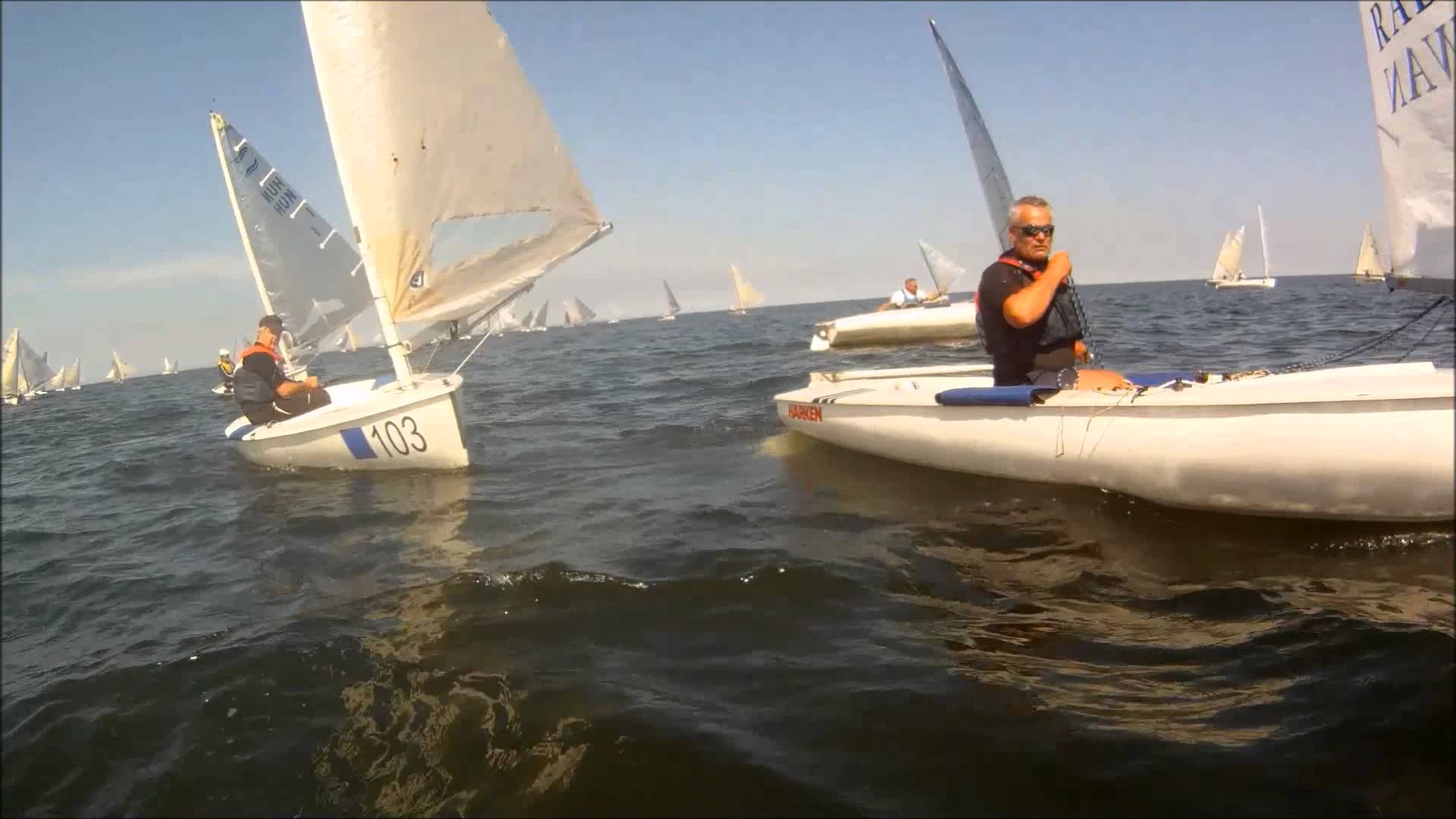 Finn World Masters 2014 – Sopot – 235 Finn sailors having fun