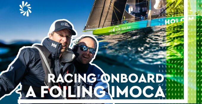 Racing onboard a FOILING IMOCA