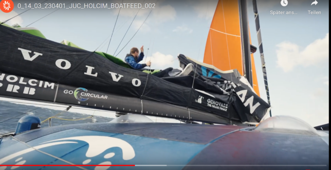 The Ocean Race 2023 – 2.4.2023 – Malizia gewinnt Leg 3 – nachdem Holcim aufgrund eines Defekt’s zurueckgeworfen wurde