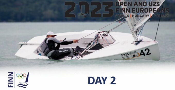 Highlights from Day 2 of the 2023 Open Finn Europeans