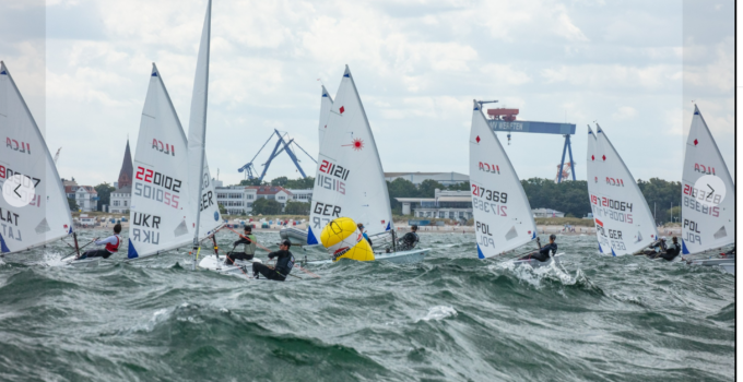 Warnemünde 2023 – Finn ausgebootet