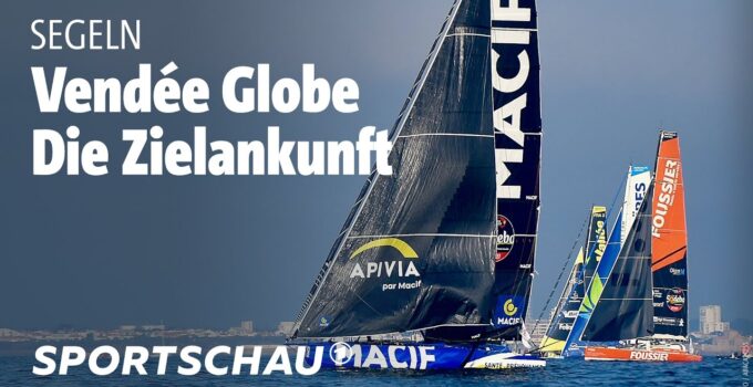 Finish of Charlie Dalin, winner of the Vendée Globe 2024/25